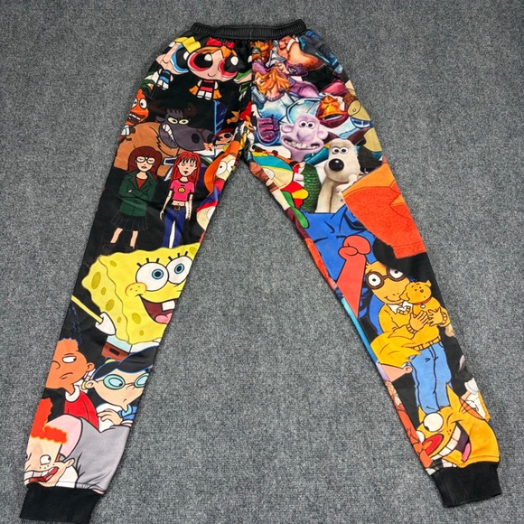 Kidd Chief Other - Rare Kidd Chief 90s Cartoon Joggers SpongeBob Powerpuff Girls Bevis Men L